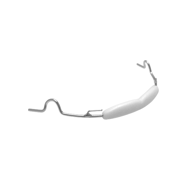 G&H Lip Bumper m/Omega Loop Hvid 2EA