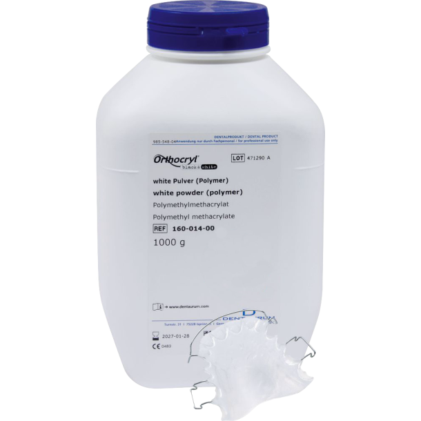 DENT Orthocryl White Akryl Pulver 1 kg    