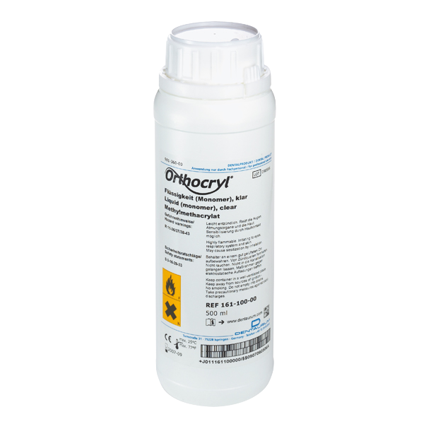 DENT Orthocryl Akryl Vske Klar 500 ml    