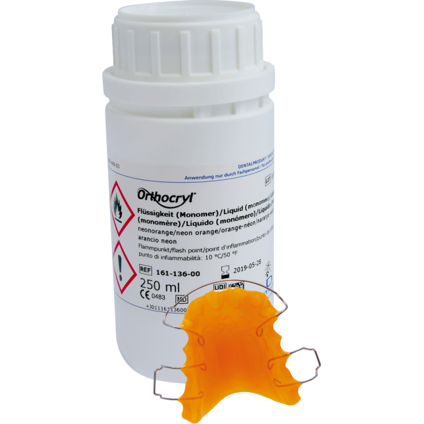 DENT Orthocryl Akryl Vske Neon orange 250 ml    