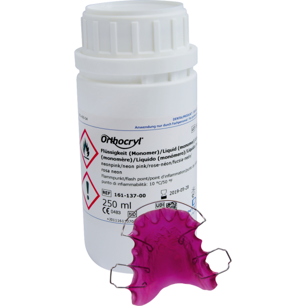 DENT Orthocryl Akryl Vske Neon pink 250 ml    