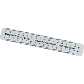 DENT Plastlineal 8 cm hvid    