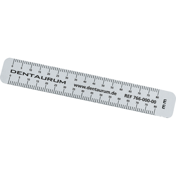 DENT Plastlineal 8 cm hvid    