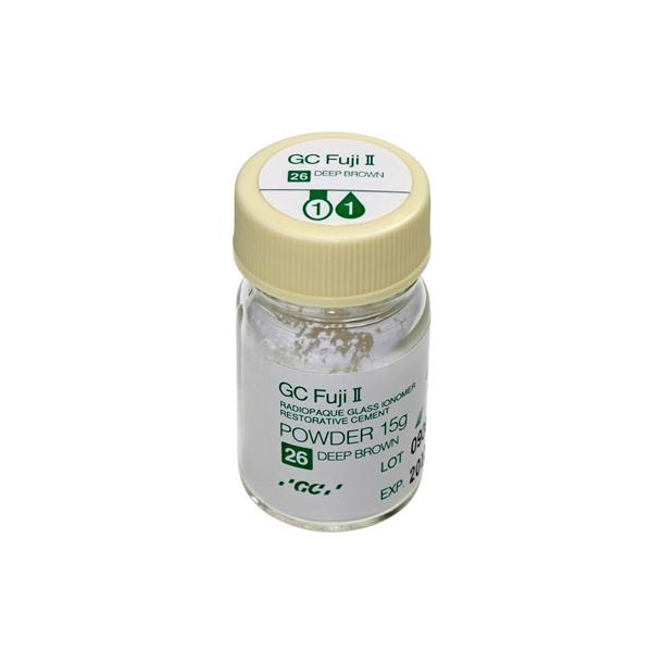 Fuji II Glasionomer Restorativ 15 gram pulver No.23 Dark Grey   