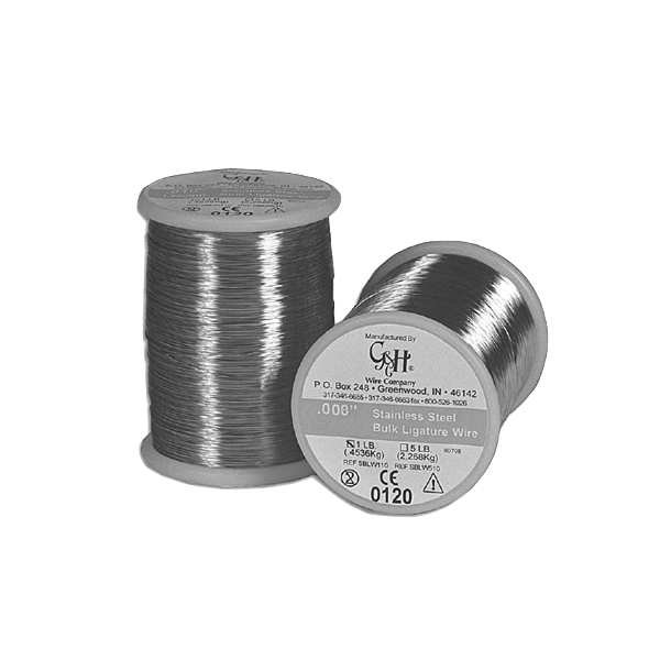 G&H Dead Soft Ligature Wire .008 1 Pund Rulle 