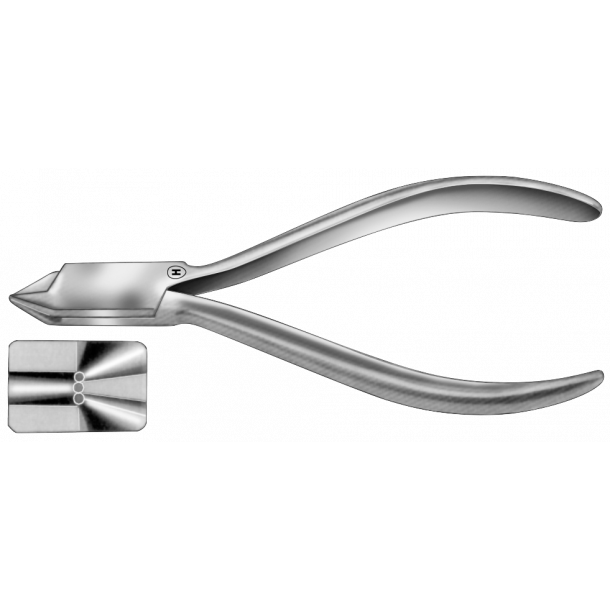 Hammacher 3-kbe tang max 0,7 mm / .028