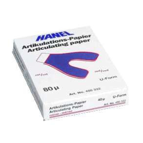 Hanel Artikulationspapir 80my rd/bl U-Form 72EA 