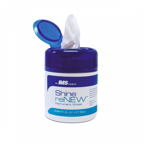 Hu-Friedy IMS Shine reNEW instrument wipes 20EA