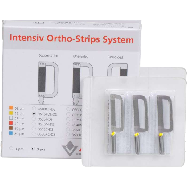 Intensiv IPR Ortho-Strip Double Side Polishing Gul 3EA