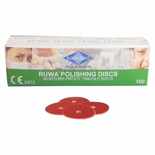 Kemdent Ruwa Disc 19 mm Dobbeltsidet Grov 