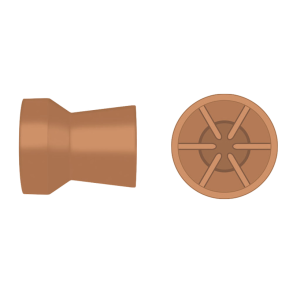 KERR Pudsekopper snap-on Latexfri Lameller Orange 120EA