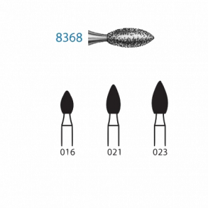Komet Okklusal/Lingual rediktion Oval Fin 5,0 mm FG 5EA