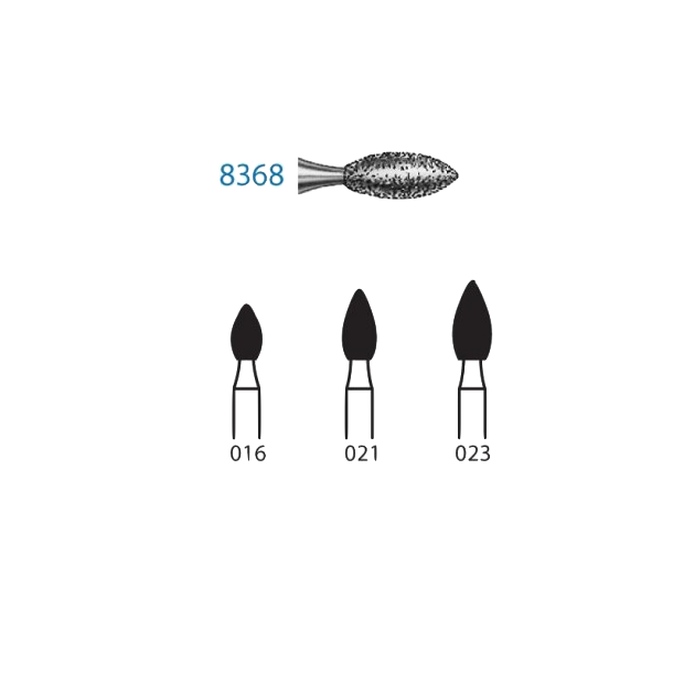 Komet Okklusal/Lingual rediktion Oval Fin 5,0 mm FG 5EA