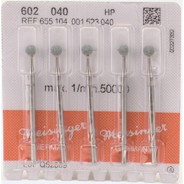 Meisinger Slibesten 602/040 Kugle Gr�n 5EA HS