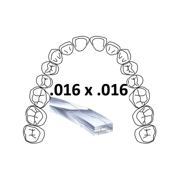 Pro-C L0667 Braid 8 Stainless Steel Pro Form .016x.016 U BULK 10EA