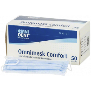 Omnimask Comfort Mundbind LATEXFRI Ear-Loop Bl 50EA 