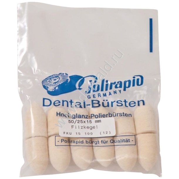 Polirapid Filtkegler �15, L25 mm 12EA