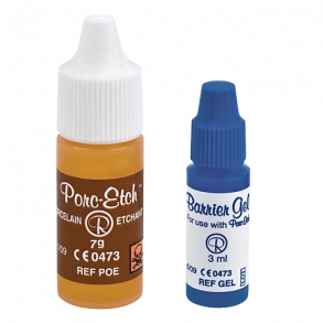 Reliance Porcelain Etch 7 gram + 3cc Barrier Gel 