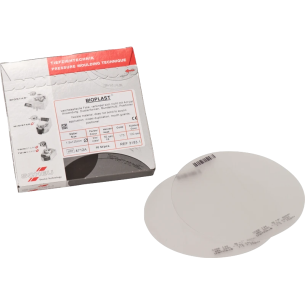 Scheu Bioplast �125mm 1,5mm 10EA 