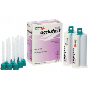 Zhermack Occlufast Rock 95A bidregistrering 2x50 ml +12 tips 