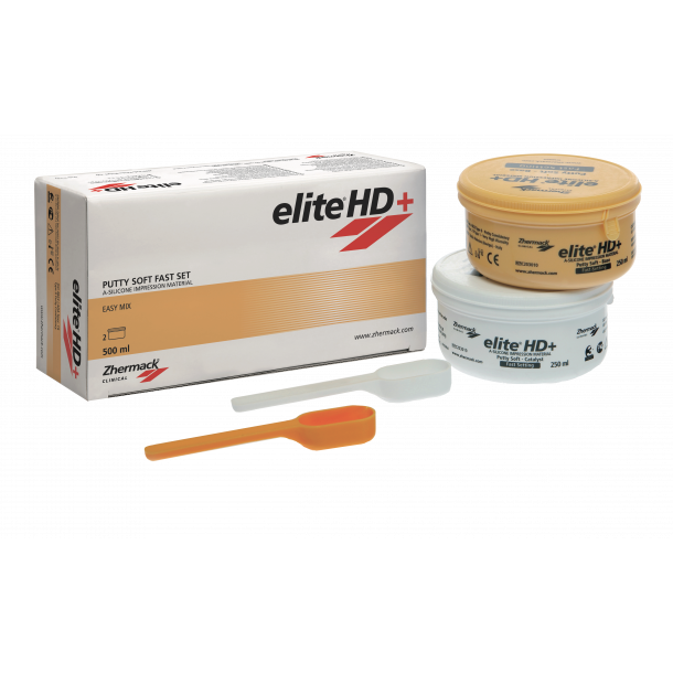 Zhermack Elite HD+ PUTTY SOFT silikoneaftryk Normal Set 2x250 ml 