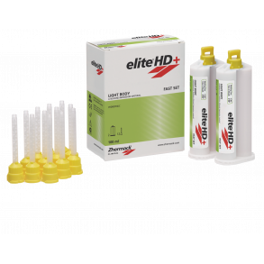 Zhermack Elite HD+ LIGHT BODY silikoneaftryk Fast Set 2x50ml 12 tips 